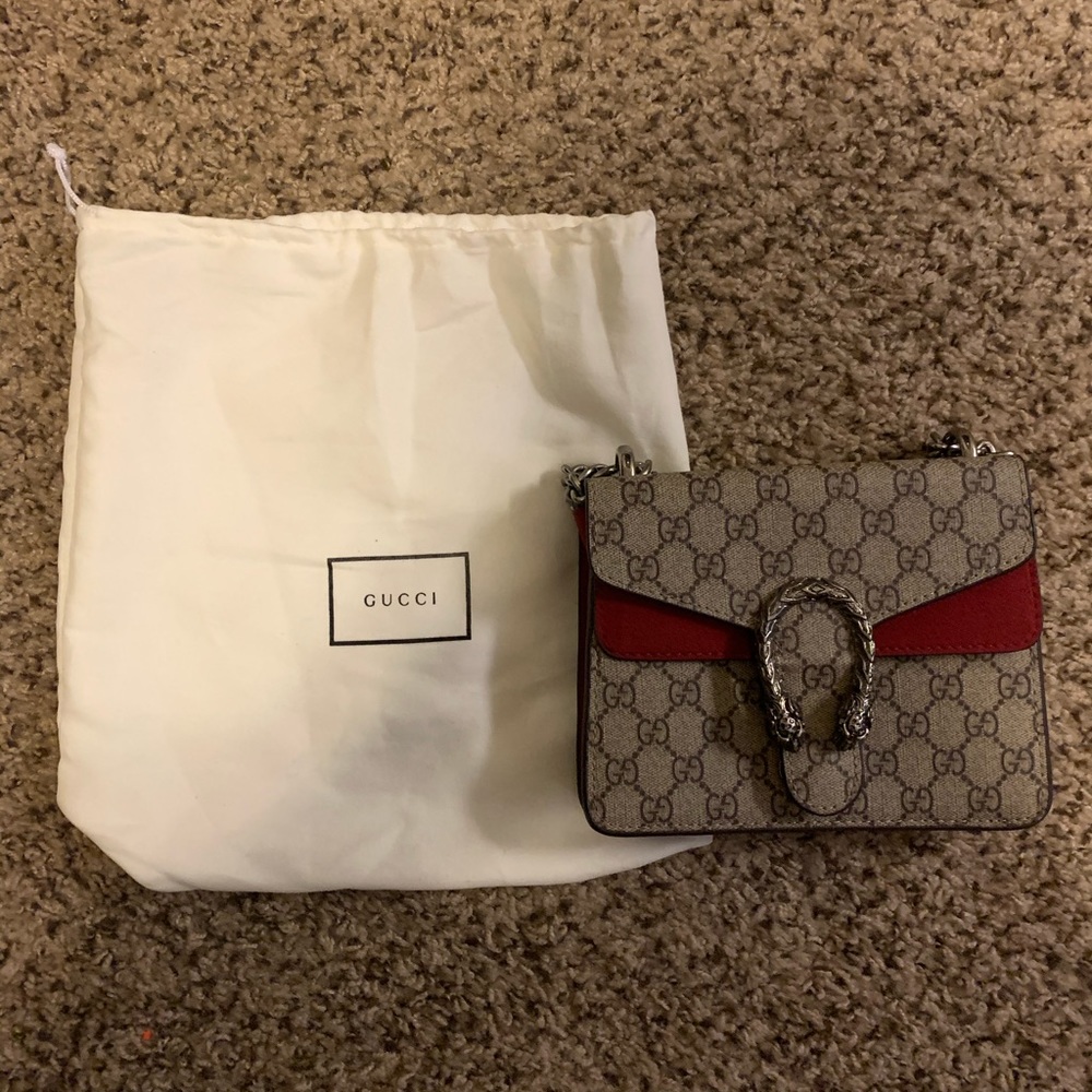 Authentic Gucci Dionysus GG Supreme mini bag